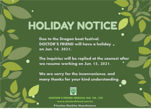 Holiday Notice: Jun. 14, 2021